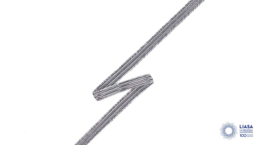  Metallic flat elastic ribbon 